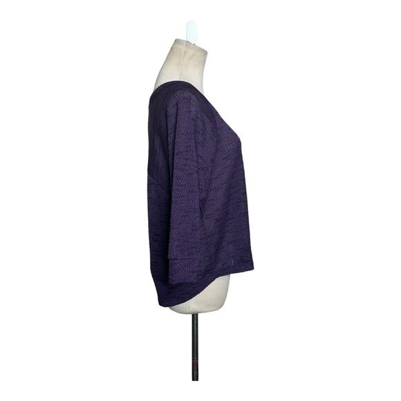 Threads 4 Thought purple short sleeves lightweight sweater size small - Picture 4 of 12